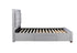 Woodbury Fabric Bed Grey Velvet